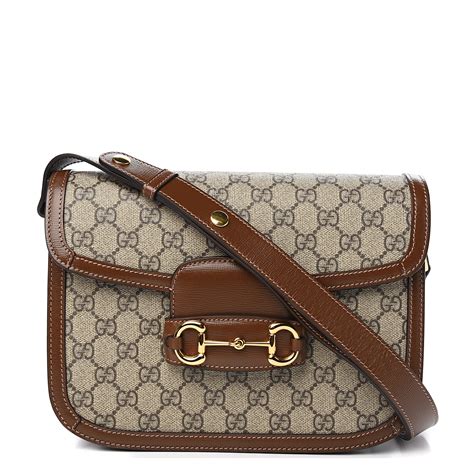 gucci white and brown bag|Gucci brown bag vintage.